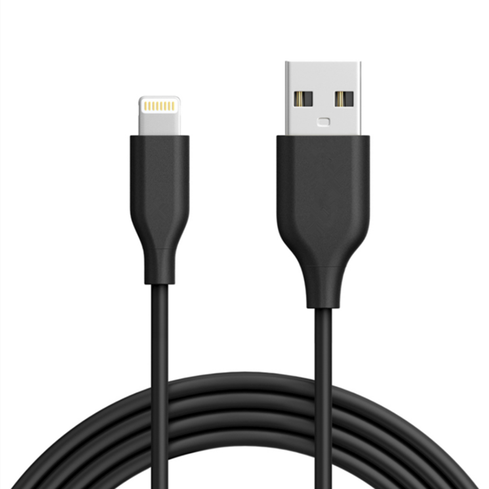 Câble de données de chargement de données USB-A vers Lightning (noir) Câble de données de chargement de données USB-A vers Lightning (noir)